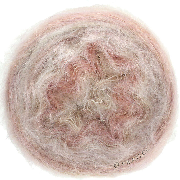 Lana Grossa GOMITOLO SILKHAIR | 201-roosa/beige meleerattu