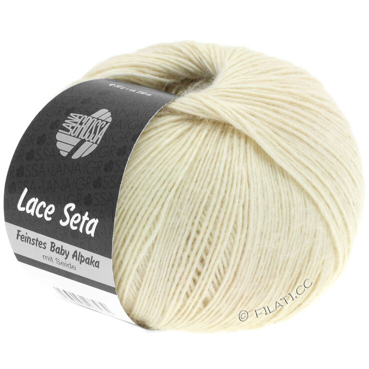 Lana Grossa LACE SETA | 01-luonnonvalkoinen