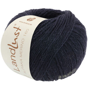 Lana Grossa LANDLUST Alpaka Merino 160 | 412-mustansininen