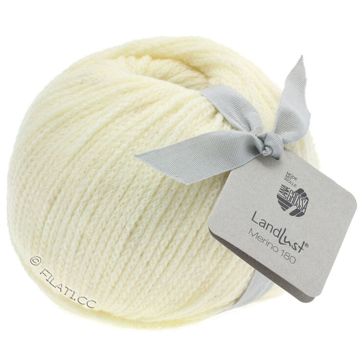 Lana Grossa LANDLUST MERINO 180 | 201-luonnonvalkoinen