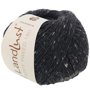 Lana Grossa LANDLUST Soft Tweed 180 | 106-musta meleerattu