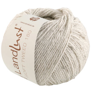 Lana Grossa LANDLUST Soft Tweed 180 | 125-hopeanharmaa meleerattu