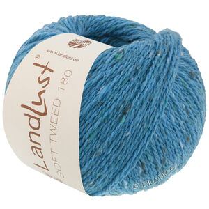 Lana Grossa LANDLUST Soft Tweed 180 | 129-turkoosinsininen meleerattu