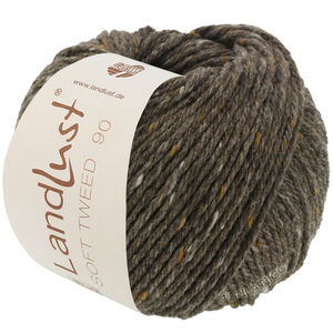 Lana Grossa LANDLUST Soft Tweed 90 | 03-harmaanruskea meleerattu