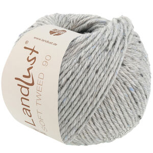 Lana Grossa LANDLUST Soft Tweed 90 | 17-vaaleanharmaa meleerattu