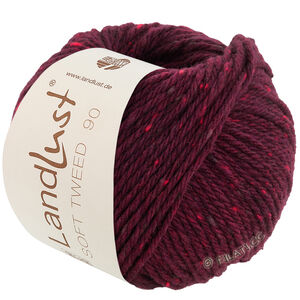 Lana Grossa LANDLUST Soft Tweed 90 | 23-burgundi meleerattu