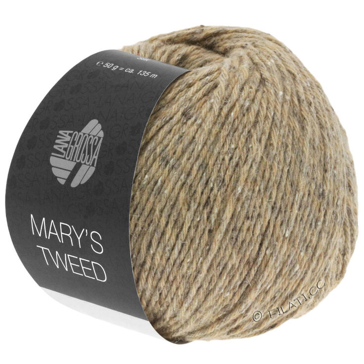 Lana Grossa MARY'S TWEED | 01-kameli meleerattu