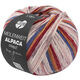 Lana Grossa MEILENWEIT 6-FACH 150g Alpaca Print | 1112-tummansininen/okranruskea/tummanpunainen/valkoinen/vanharoosa/vaaleanharmaa