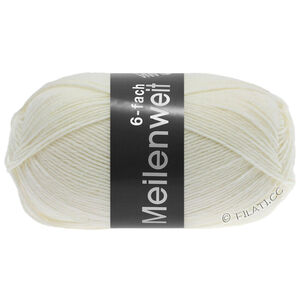 Lana Grossa MEILENWEIT 6-FACH 150g | 8840-valkoinen