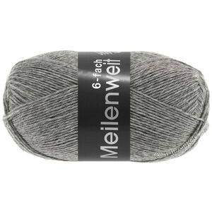 Lana Grossa MEILENWEIT 6-FACH 150g | 8961-harmaa meleerattu