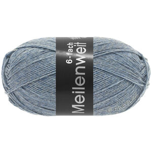 Lana Grossa MEILENWEIT 6-FACH 150g | 9226-harmaansininen meleerattu