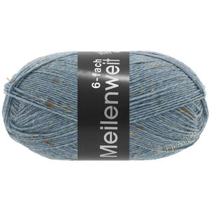 Lana Grossa MEILENWEIT 6-FACH 150g Mouliné/Tweed | 9227-farkunsininen meleerattu