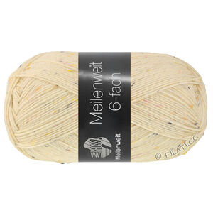 Lana Grossa MEILENWEIT 6-FACH 150g | 9862-ecru meleerattu