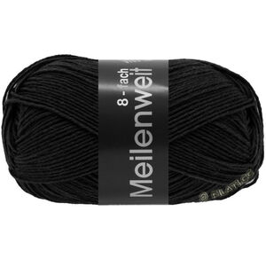 Lana Grossa MEILENWEIT 8-FACH 150g | 9558-musta