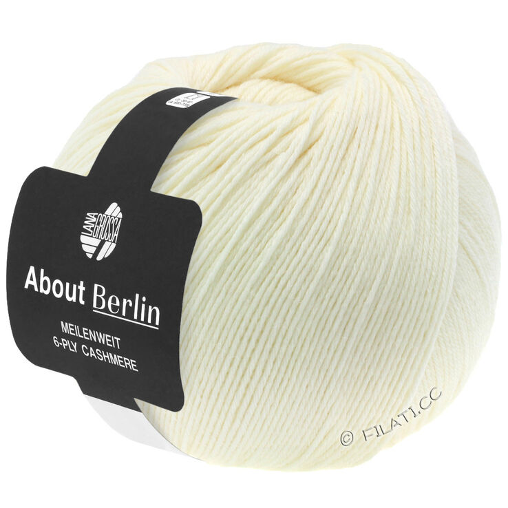 Lana Grossa MEILENWEIT 6-PLY CASHMERE (ABOUT BERLIN) | 001-luonnonvalkoinen