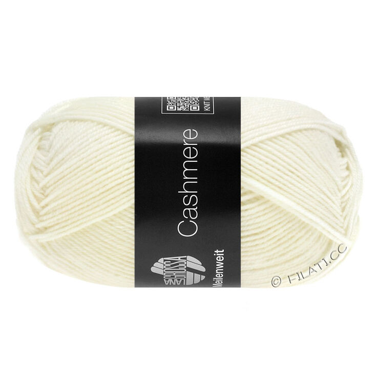 Lana Grossa MEILENWEIT 50g Cashmere | 01-valkoinen