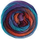 Lana Grossa MEILENWEIT 100g Color Mix Multi | 8019-oranssi/tummanruskea/musteensininen/royal/turkoosi/lila/punavioletti