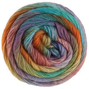 Lana Grossa MEILENWEIT 100g Color Mix Multi | 8020-oliivinvihreä/petrooli/sinilila/punalila/pistaasi/jade/turkoosi/luumu/tiilenpunainen/keltainen/oranssi