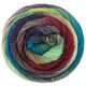 Lana Grossa MEILENWEIT 100g Color Mix Multi | 8023-nougat/punaruskea/harmaanlila/pastellinvihreä/minttu/petrooli/smaragdi