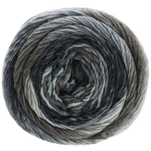 Lana Grossa MEILENWEIT 100g Color Mix Soft | 8056-vaaleanharmaa/keskiharmaa/tummanharmaa/antrasiitti