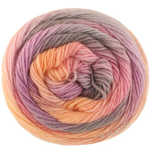 Lana Grossa MEILENWEIT 100g Color Mix Soft | 8069-vaaleanharmaa/rosé/lohi/neilikan vaalenapunainen/ruusukvartsi/vaaleanoranssi/harmaa/mauve