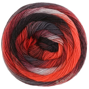 Lana Grossa MEILENWEIT 100g Color Mix Soft | 8070-ruskeanpunainen/harmaanruskea/vaaleanpunainen/tummanpunainen/viininpunainen/mustanpunainen