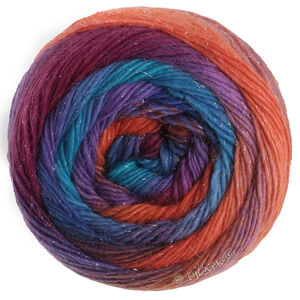 Lana Grossa MEILENWEIT 100g Merino Color Mix Sparks | 7616-lohenpunainen/tummansininen/royal/turkoosi/punavioletti/fuksia