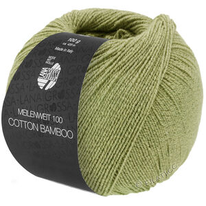 Lana Grossa MEILENWEIT 100g Cotton Bamboo | 39-lehmuksenvihreä