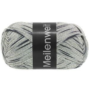 Lana Grossa MEILENWEIT 100g Black Denim Mix | 4657-vaaleanharmaa/keskiharmaa/antrasiitti