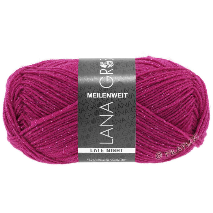 Lana Grossa MEILENWEIT 50g Late Night | 2901-pinkki
