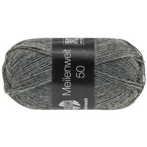 Lana Grossa MEILENWEIT 50g | 1104-harmaa meleerattu