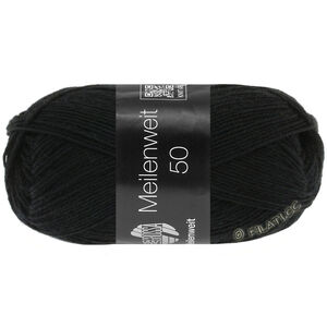 Lana Grossa MEILENWEIT 50g | 1106-musta