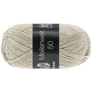 Lana Grossa MEILENWEIT 50g | 1301-vaalea beige meleerattu
