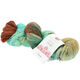 Lana Grossa MEILENWEIT 100g Merino Hand-dyed | 308-tummanruskea/turkoosinsininen/minttu/vaalea beige/hiekanbeige/ruoste