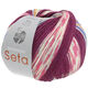 Lana Grossa MEILENWEIT 100g Seta Adriana | 3242-fuksia/valkoinen/lila/oranssi/roosa