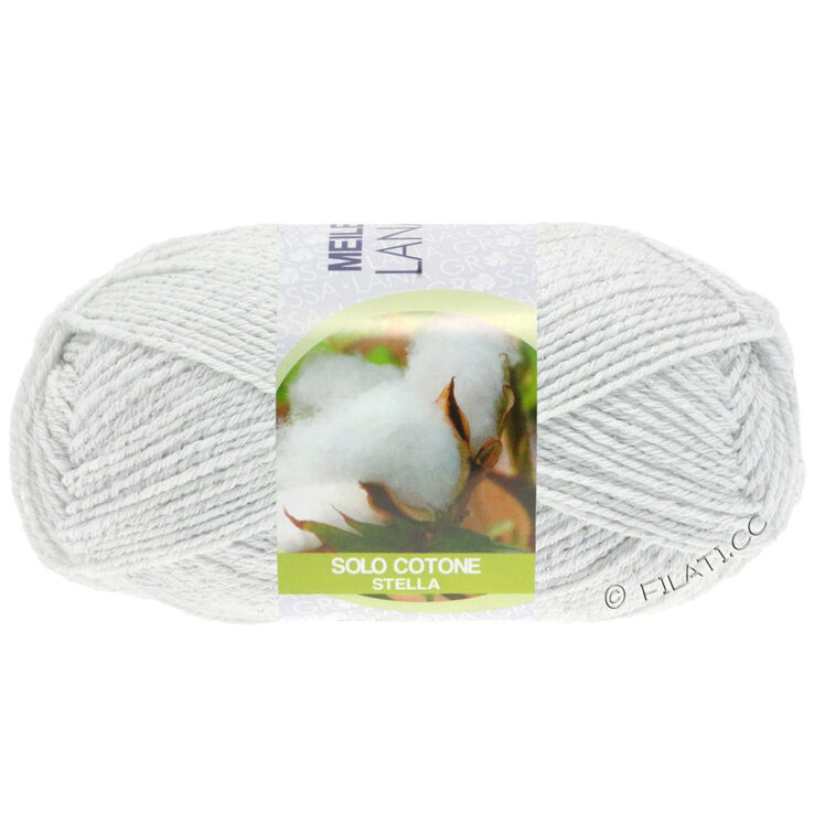 Lana Grossa MEILENWEIT 50g Solo Cotone Stella | 3601-valkoinen