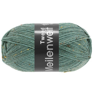Lana Grossa MEILENWEIT 100g Tweed | 166-harmaanvihreä