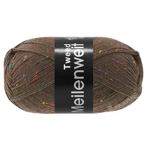 Lana Grossa MEILENWEIT 100g Tweed | 184-tummanruskea