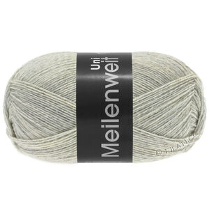 Lana Grossa MEILENWEIT 100g | 1358-vaaleanharmaa meleerattu