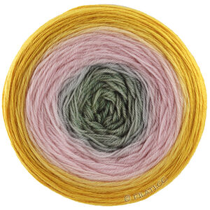Lana Grossa MERINO LACE AQUARELL | 02-curry/vanharoosa/harmaanvihreä