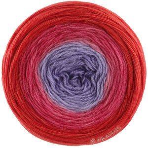 Lana Grossa MERINO LACE AQUARELL | 04-harmaanvioletti/vadelma/tomaatinpunainen