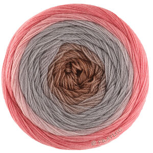 Lana Grossa MERINO LACE AQUARELL | 05-kanervanpunainen/taupe/nougat