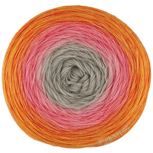 Lana Grossa MERINO LACE AQUARELL | 13-harmaabeige/lohi/kanerva/oranssi