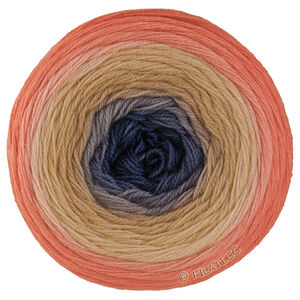 Lana Grossa MERINO LACE AQUARELL | 18-aprikoosi/persikka/antrasiitti