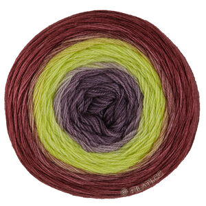 Lana Grossa MERINO LACE AQUARELL | 19-bordeaux/sitruksenkeltainen/