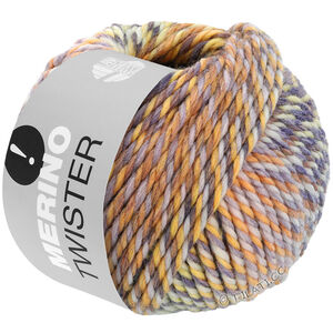 Lana Grossa MERINO TWISTER | 04-pehmeä sininen/lila/oranssi/keltainen/pehmeä lila