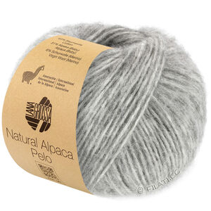 Lana Grossa NATURAL ALPACA Pelo | 003-vaaleanharmaa meleerattu