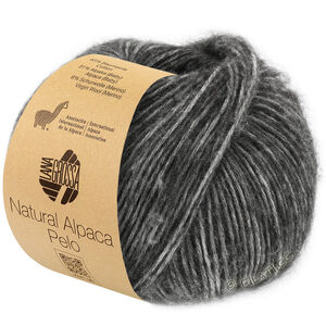 Lana Grossa NATURAL ALPACA Pelo | 004-tummanharmaa meleerattu
