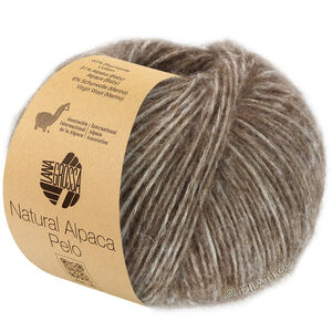 Lana Grossa NATURAL ALPACA Pelo | 008-tummanruskea meleerattu