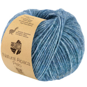 Lana Grossa NATURAL ALPACA Pelo | 035-tumma petrooli meleerattu